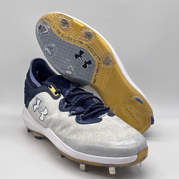 Under Armour Bryce Harper HOVR Baseball Cleats Men’s Hybrid 15 Navy/Silver New main image 8